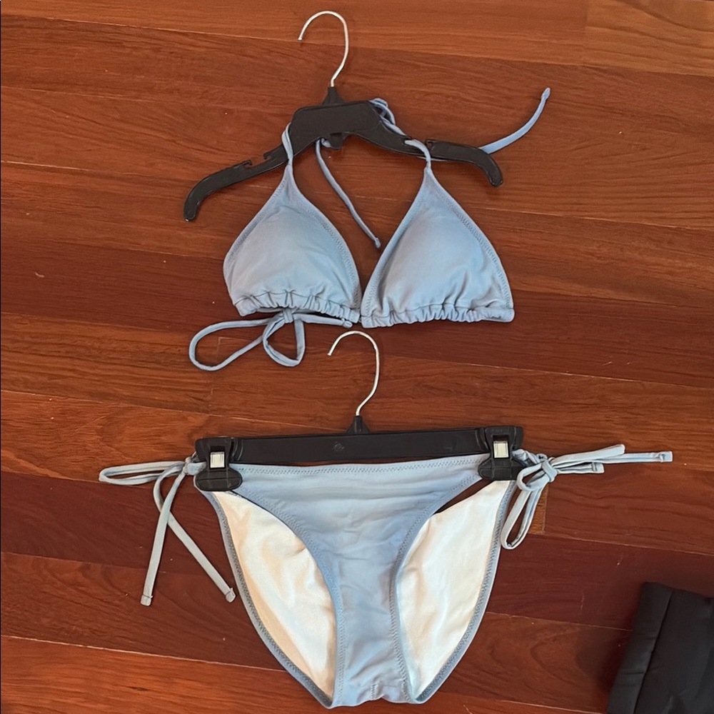 Elegant Sky Blue Bikini Set